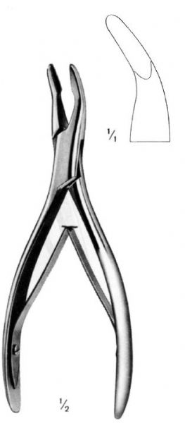 MEAD BONE RONGEUR CVD SQ-TIP 165MM