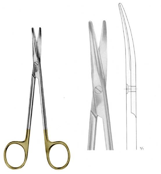 Scissors, Metzenbaum, Curved, TC, Delicate Tip, 5 3/4 In | Aspen Surgical - Foto 8