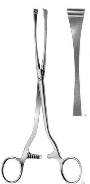 GREEN-ARMYTAGE CAESAREAN SECTION HOMOSTAIC FORCEPS 220MM