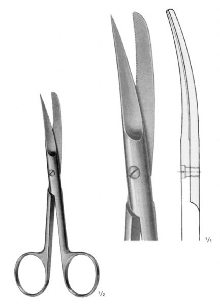 Scissors F SCISSORS F.WOUND EDGES CVD.SERR.130MM