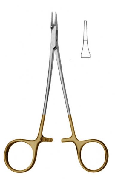Premium German RYDER Needle Holder 5.5" With Tungsten Carbide Inserts - Surgical Grade