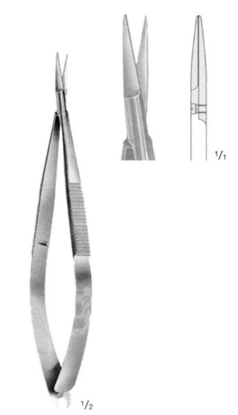 Set De Ciseaux De Chirurgie Noyes à Ressort (droit Et Courbe) - Longueur 12 Cm, Acier Inoxydable TK PLUS