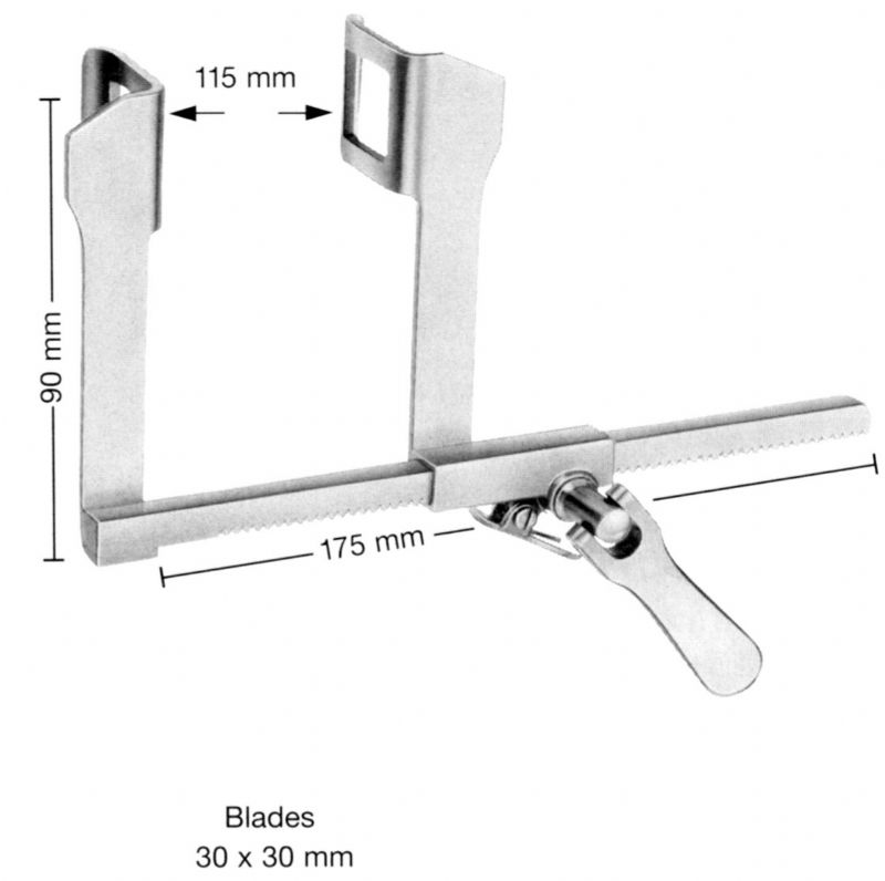 HAIGHT RIB SPREADER 30X30MMBLADES